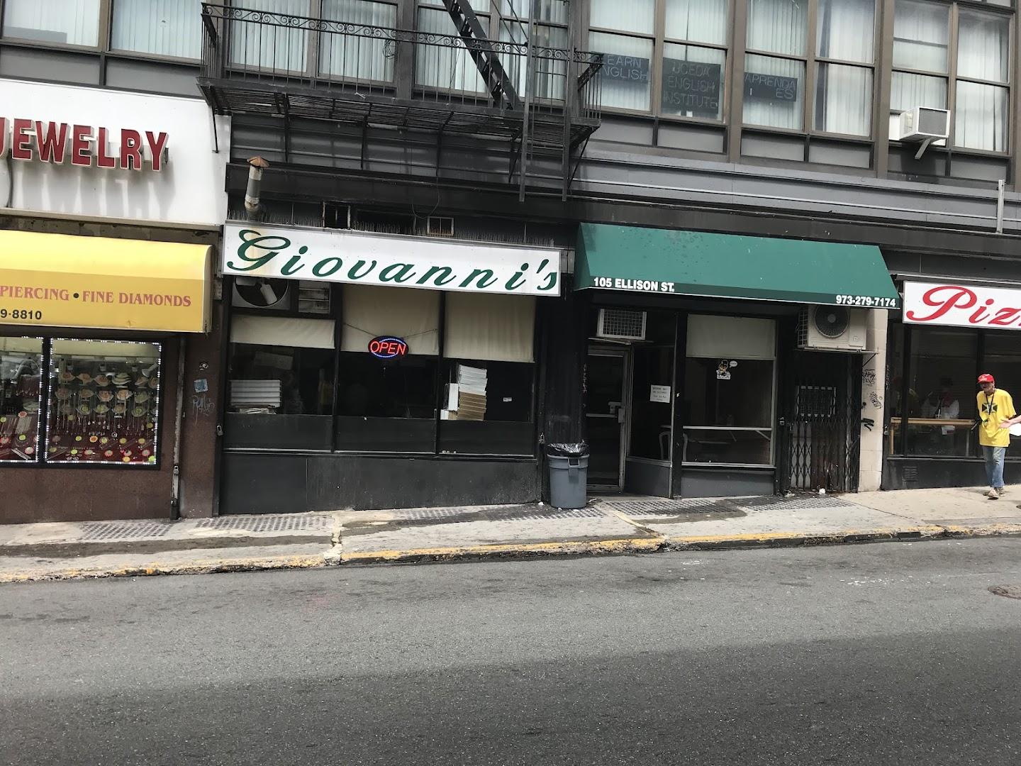 Giovanni's Pizza Menu